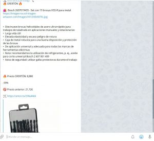 Canal de telegram de chollos y ofertas de bricolaje