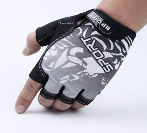 Guantes de Ciclismo Dedo Medio Guantes Cortos Gel Transpirable Antideslizante Guantes de Escalada Deportiva al Aire Libre para Hombre Mujer